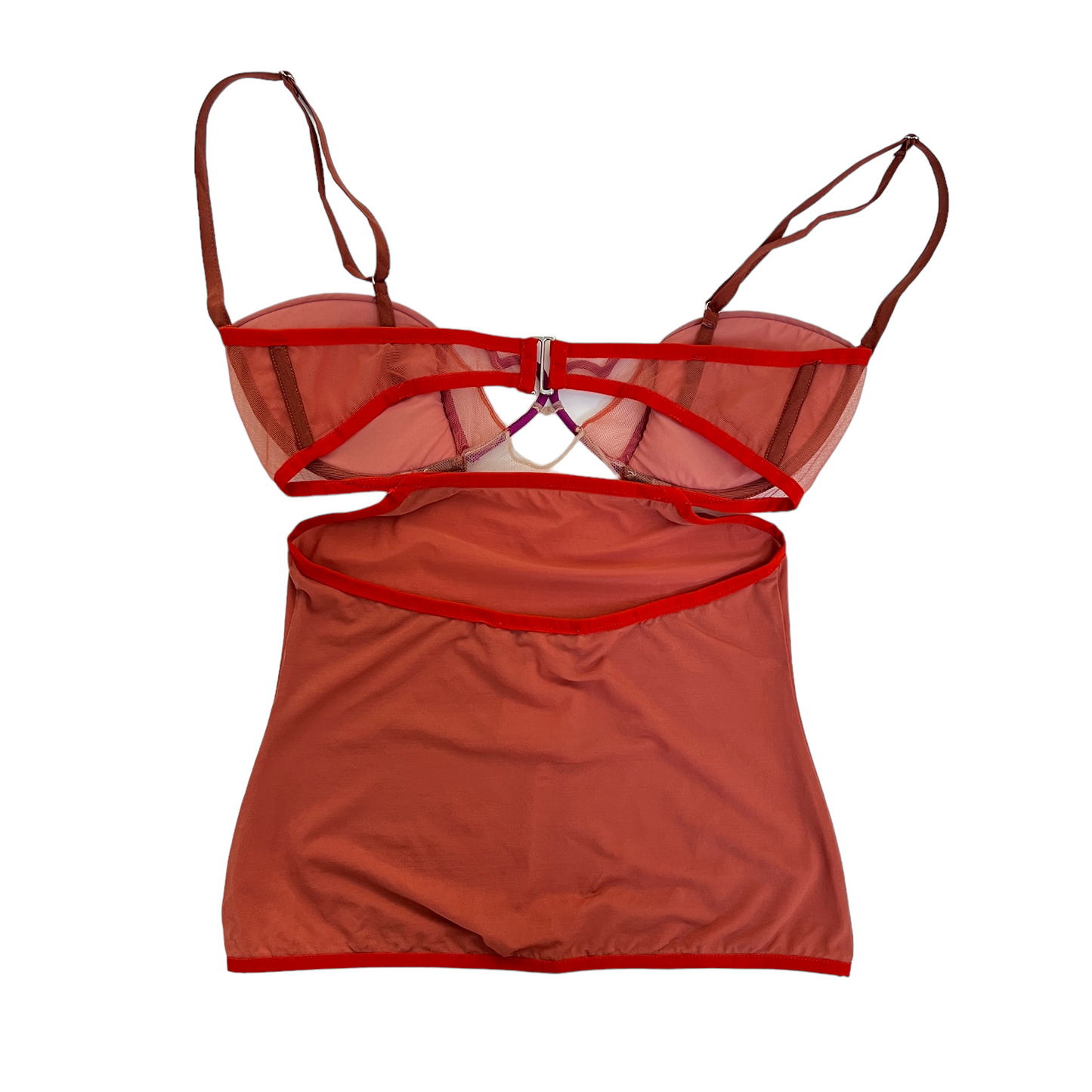Nensi Dojaka Heart Bra Top in Autumn Glaze