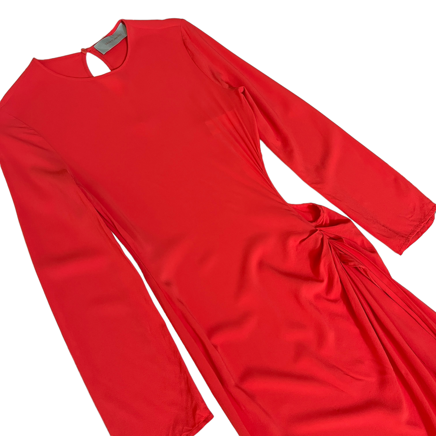 SILVIA TCHERASSI Temis Dress in Orange