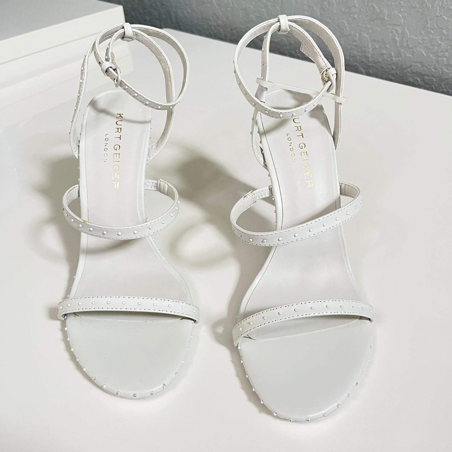 KURT GEIGER LONDON Portia Drench Stud Embellished Strappy Sandals