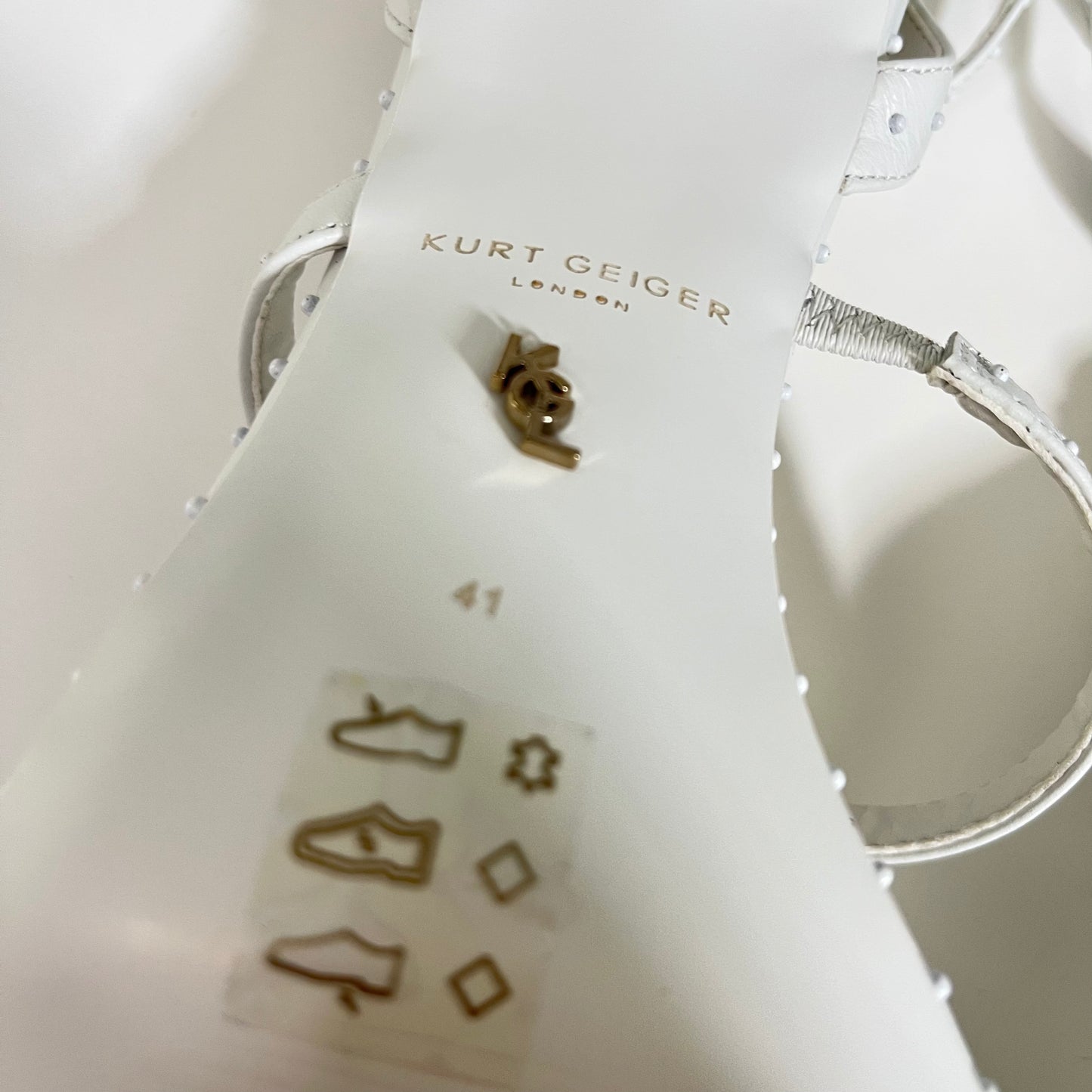 KURT GEIGER LONDON Portia Drench Stud Embellished Strappy Sandals