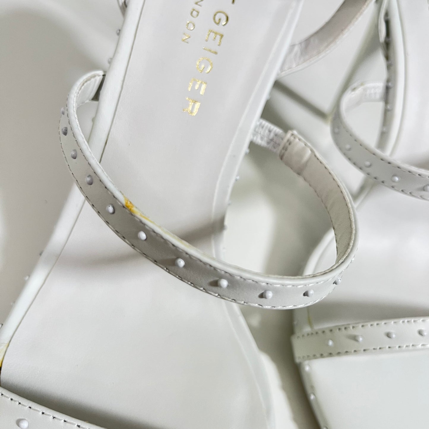 KURT GEIGER LONDON Portia Drench Stud Embellished Strappy Sandals