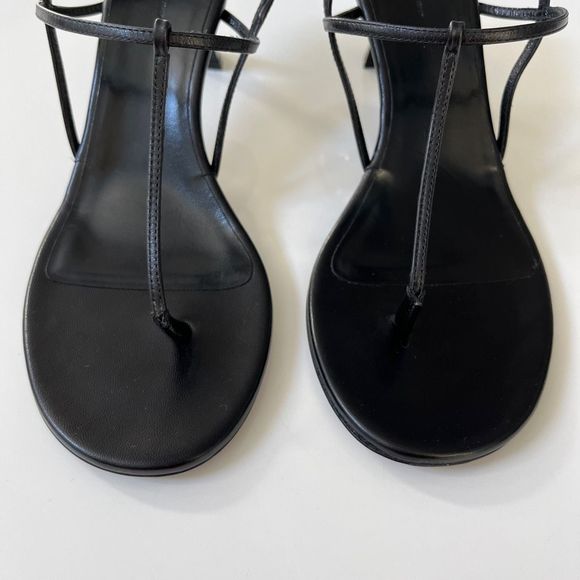 KHAITE Linden Sandals in Black