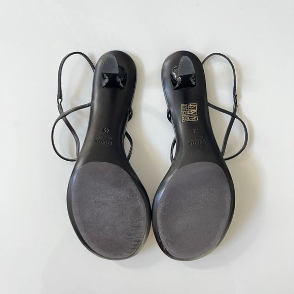 KHAITE Linden Sandals in Black