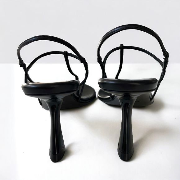 KHAITE Linden Sandals in Black