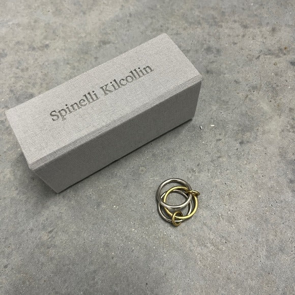 Spinelli Kilcollin Fauna Ring in 18K Black & Yellow Gold & Sterling Silver