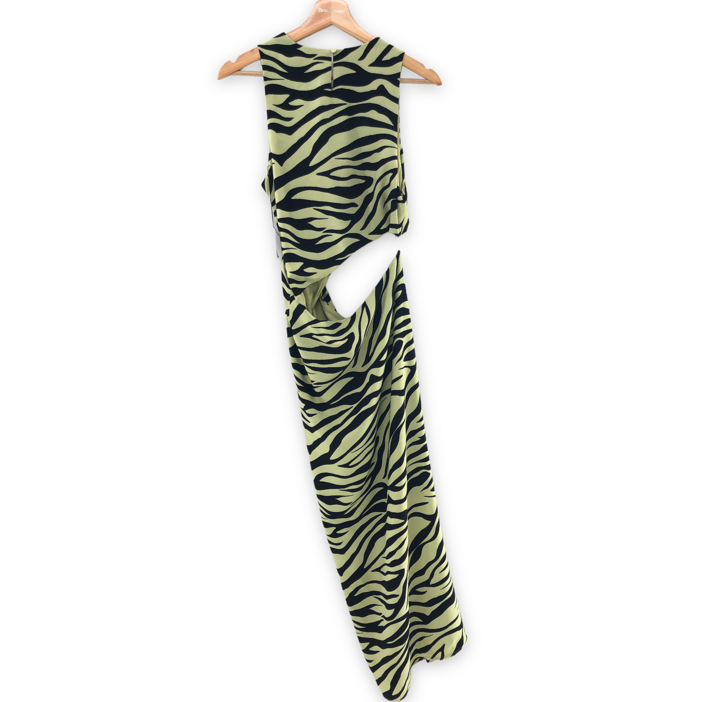 superdown Ivana Cut Out Maxi in Green Zebra