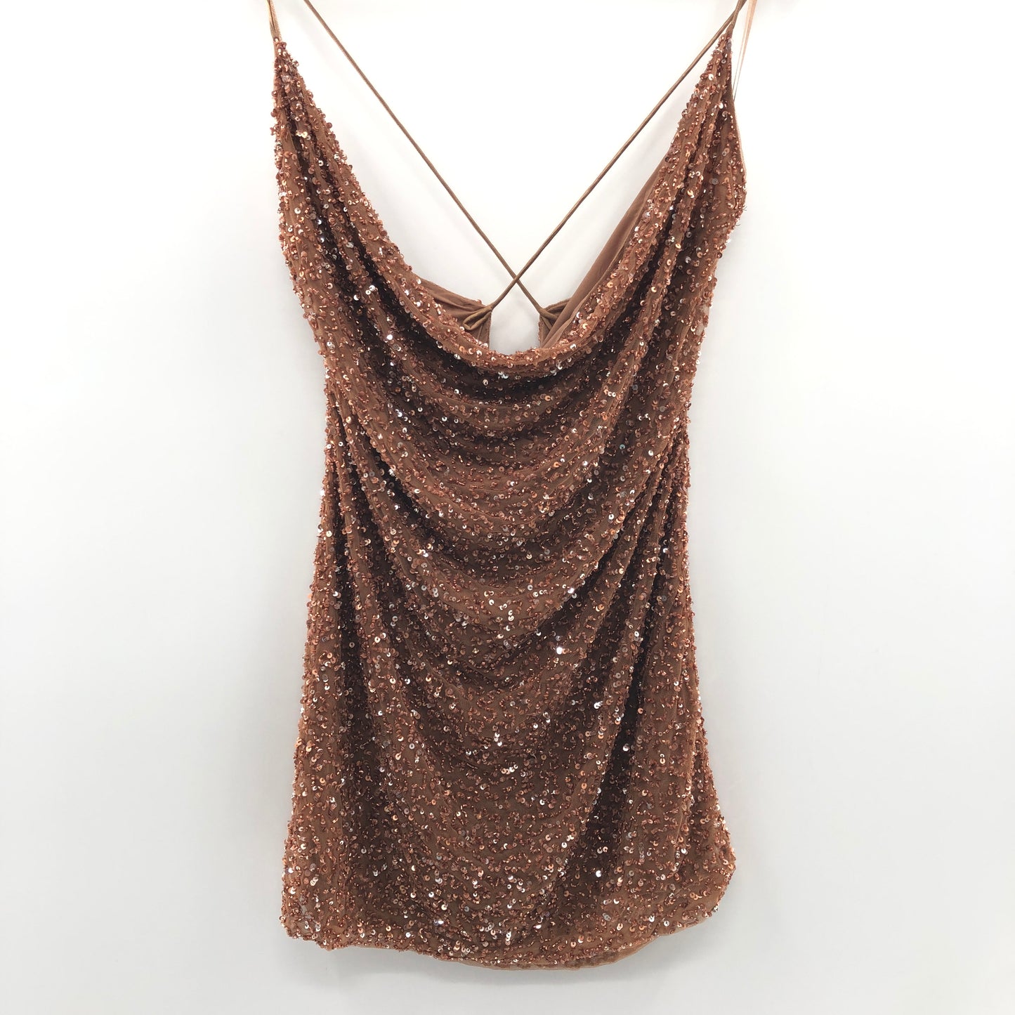 retrofete Mich Mini Dress in Bronze