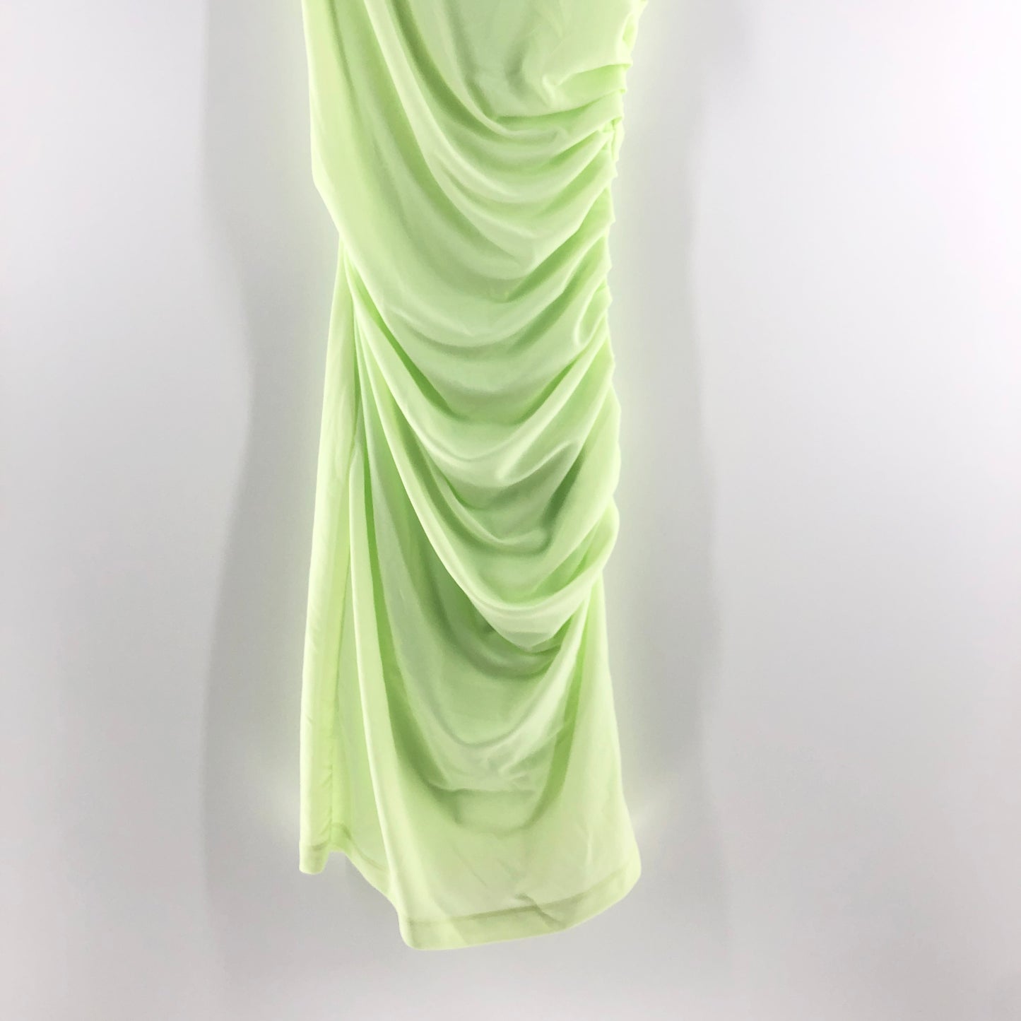 Helmut Lang Twist Sheath Dress Electric Yellow XS