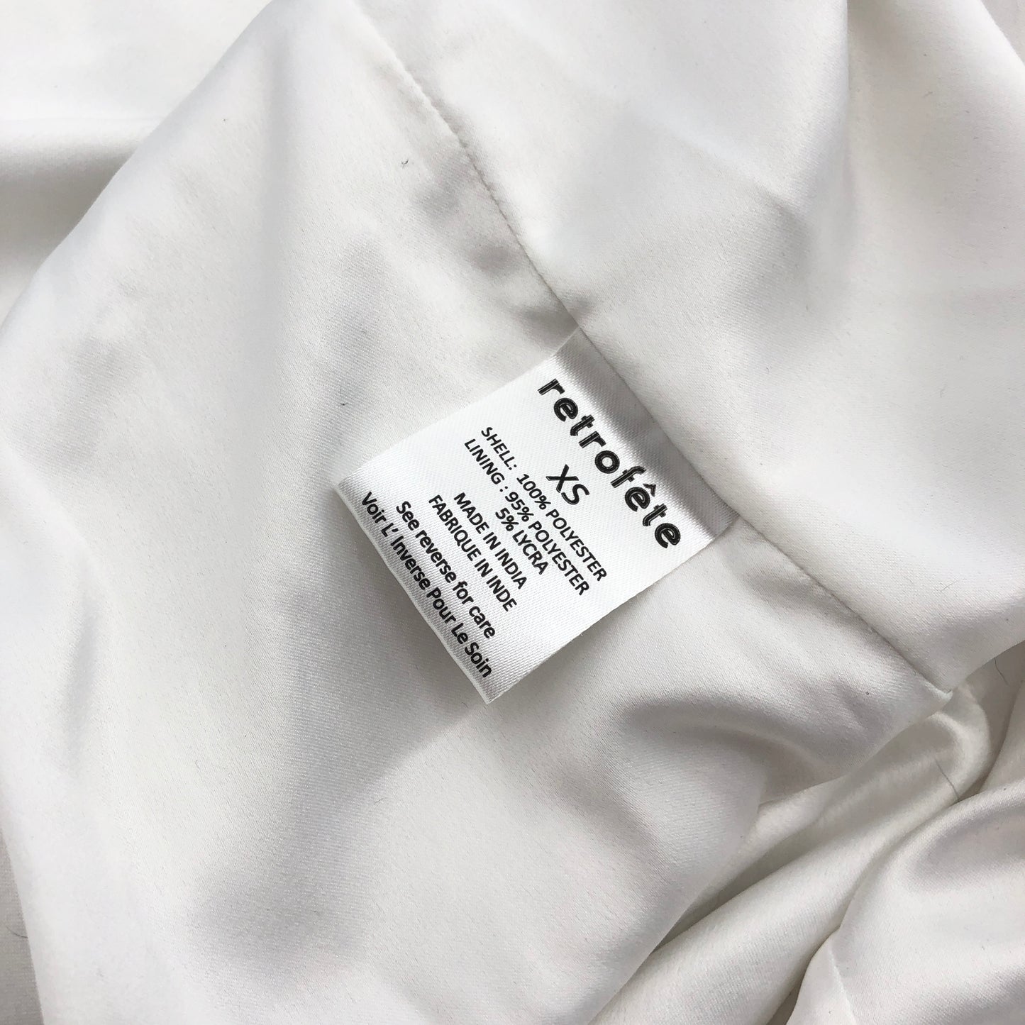 retrofete Prima Dress in White XS