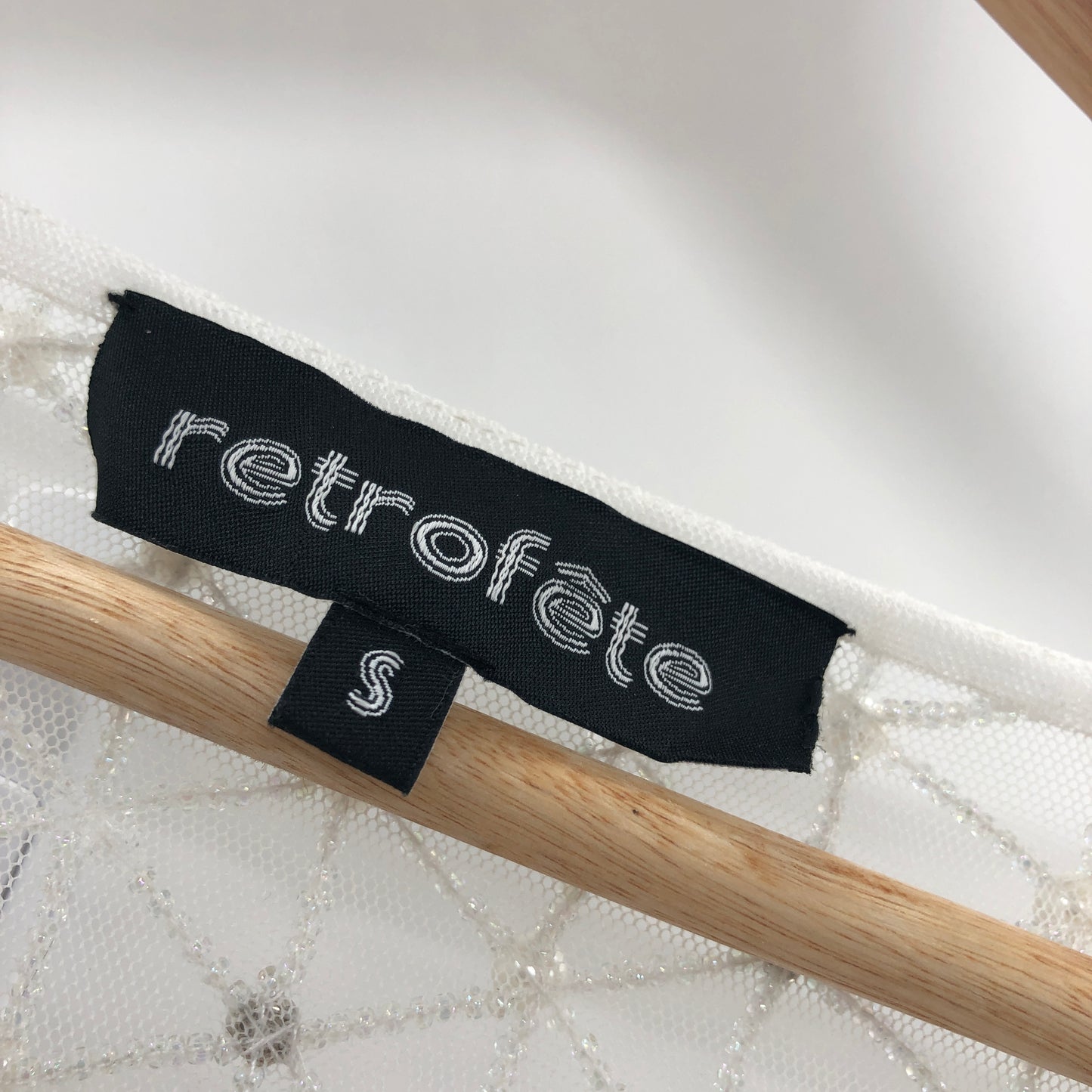 retrofete Marcel Duster in White Small
