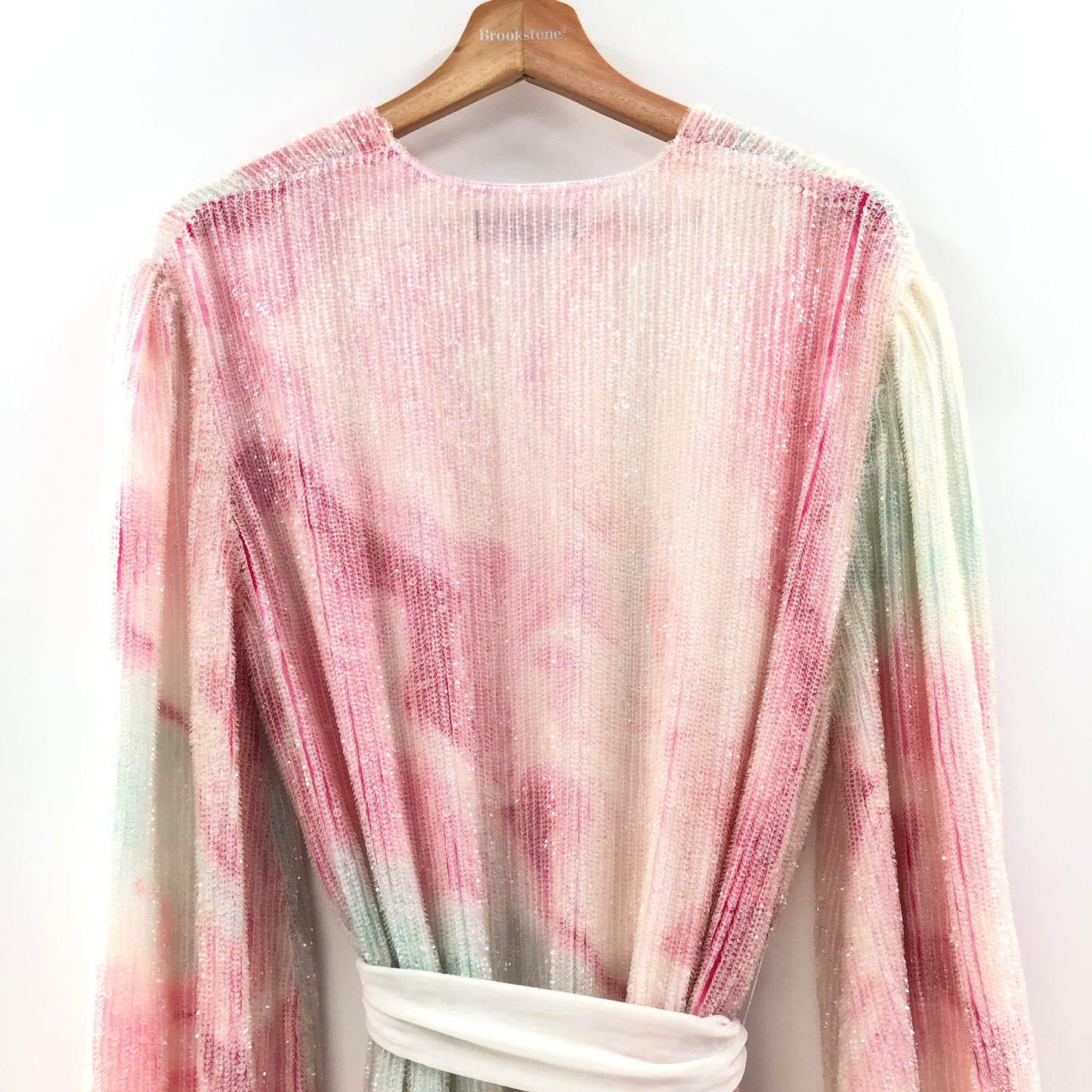 Retrofete Gabrielle Robe Dress in Marble Pink Small