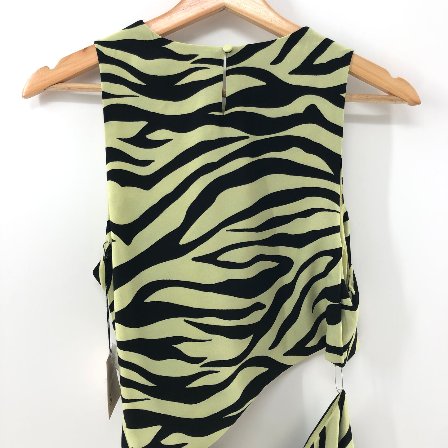 superdown Ivana Cut Out Maxi in Green Zebra