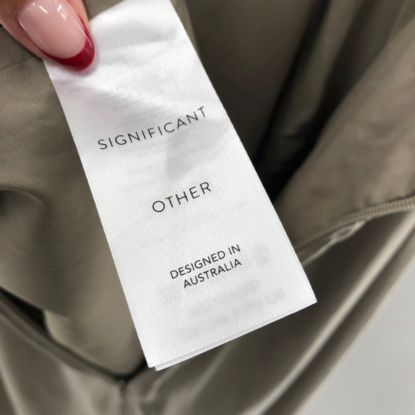 Significant Other Elaine Dress in Taupe