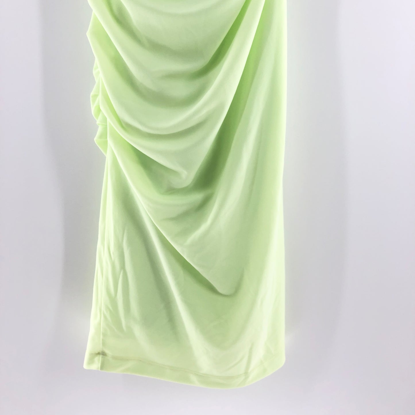 Helmut Lang Twist Sheath Dress Electric Yellow XS