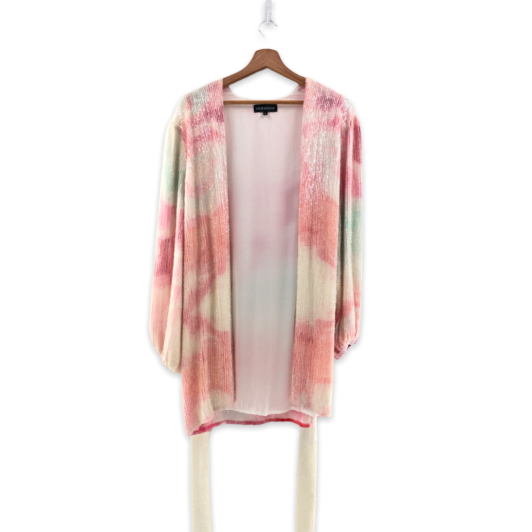 Retrofete Gabrielle Robe Dress in Marble Pink Small