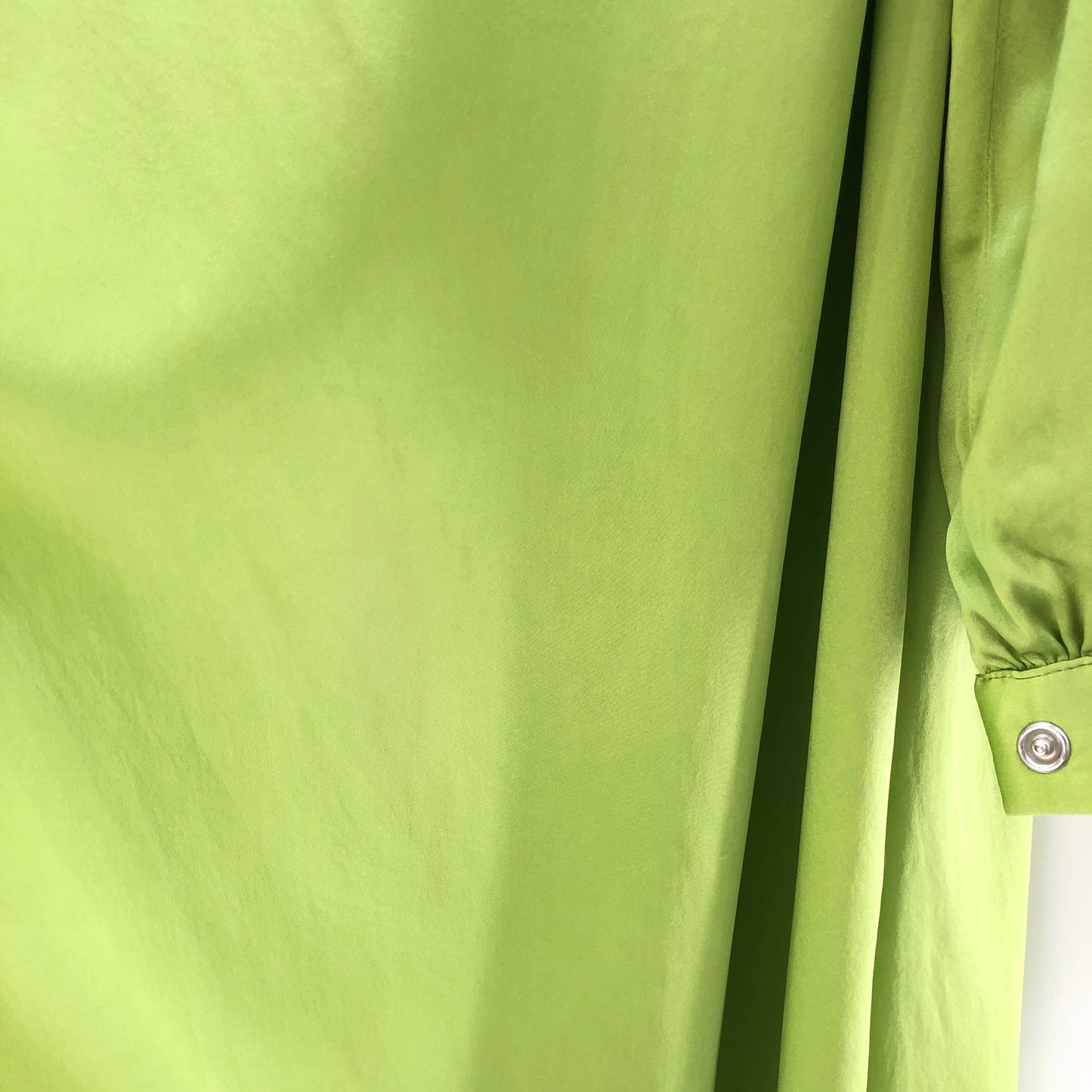 SELMACILEK One Sleeve Silk Dress in Green