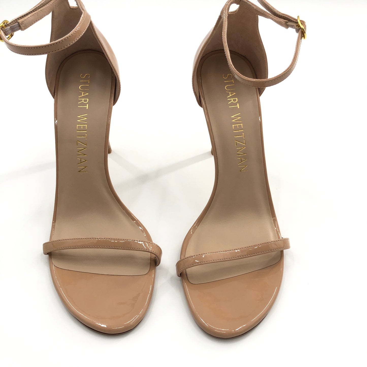 Stuart Weitzman Nudistsong Heel in Adobe