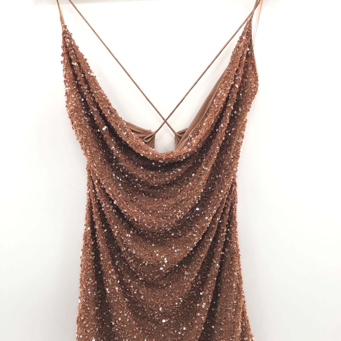 retrofete Mich Mini Dress in Bronze
