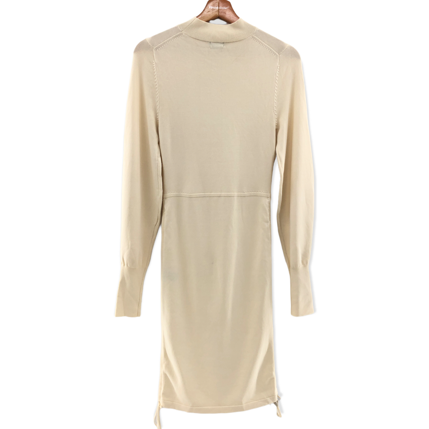 NBD Tanner Ruched Mini Dress in Ivory S