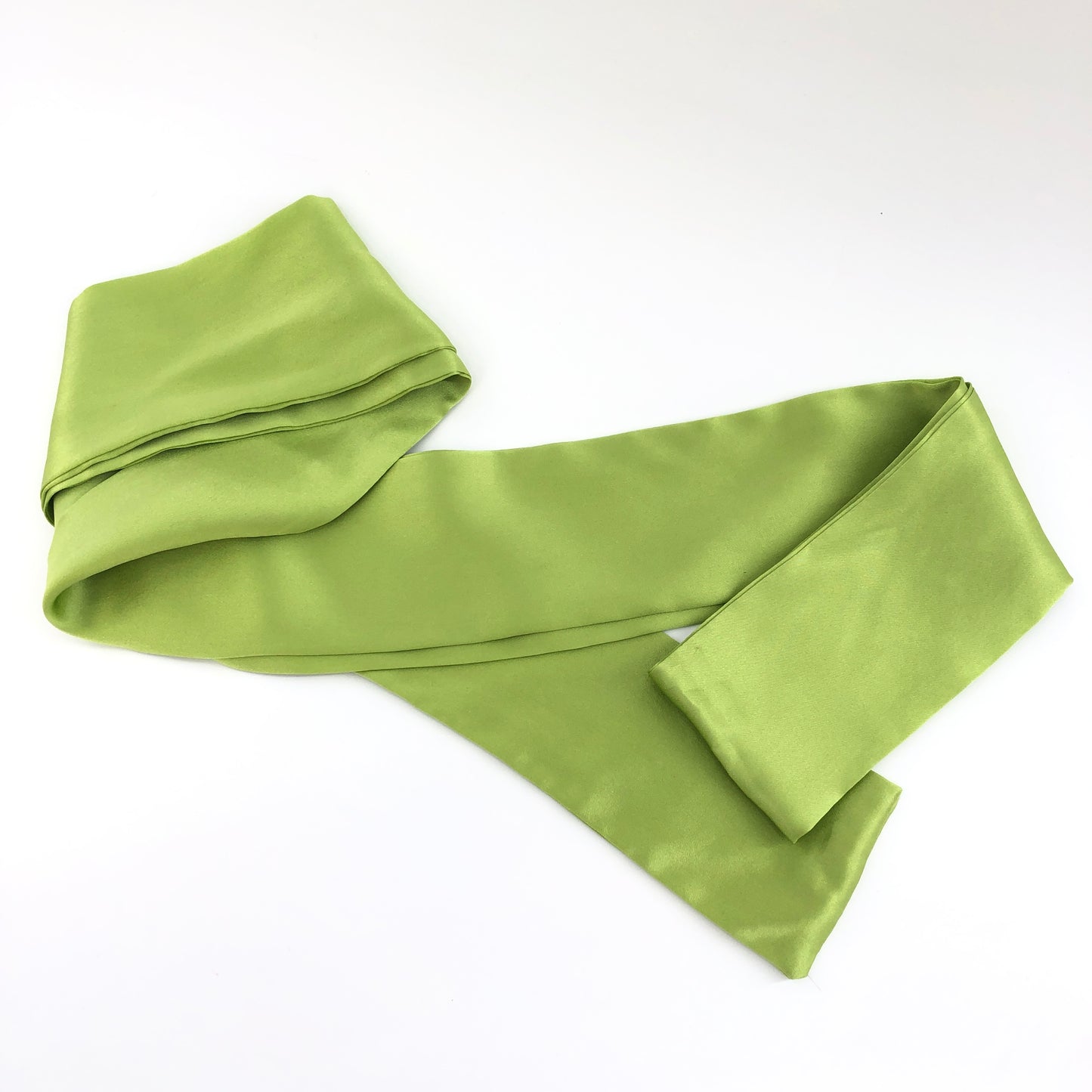 SELMACILEK One Sleeve Silk Dress in Green