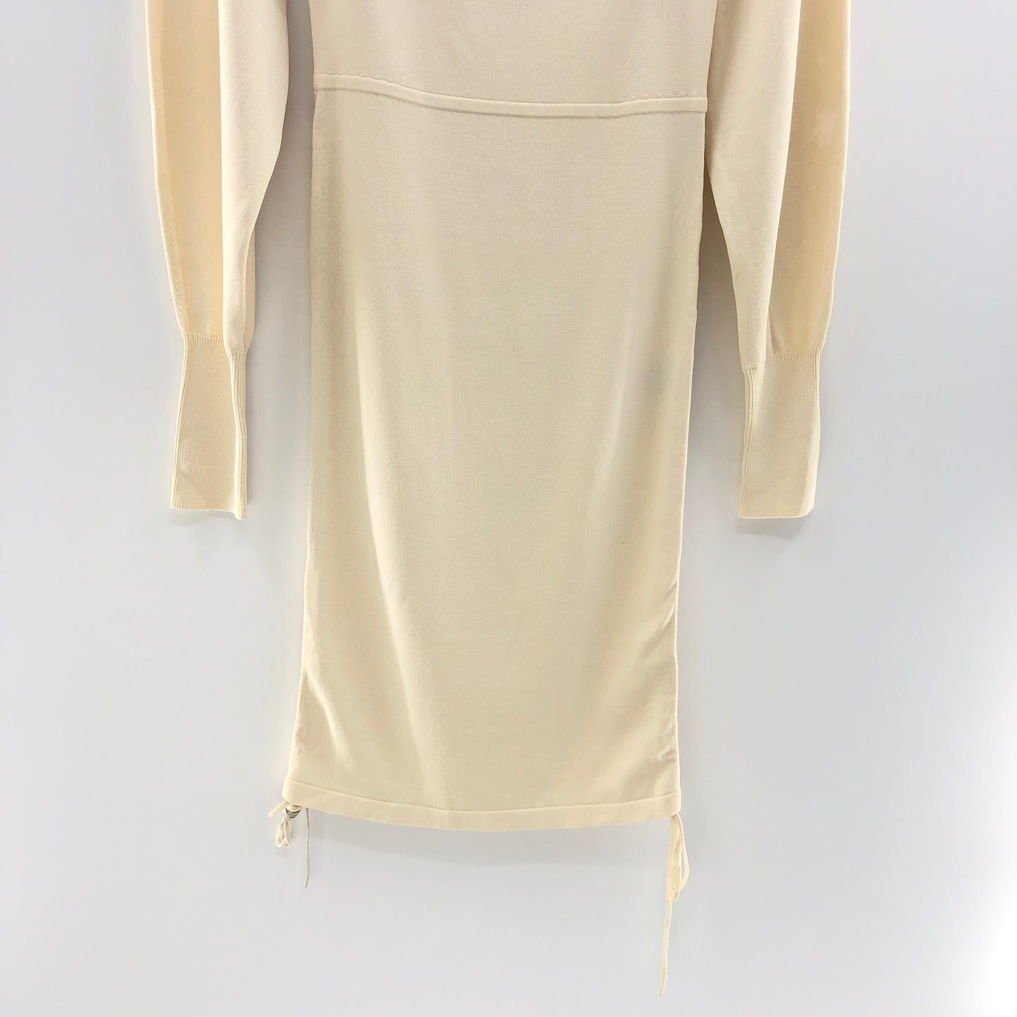 NBD Tanner Ruched Mini Dress in Ivory S