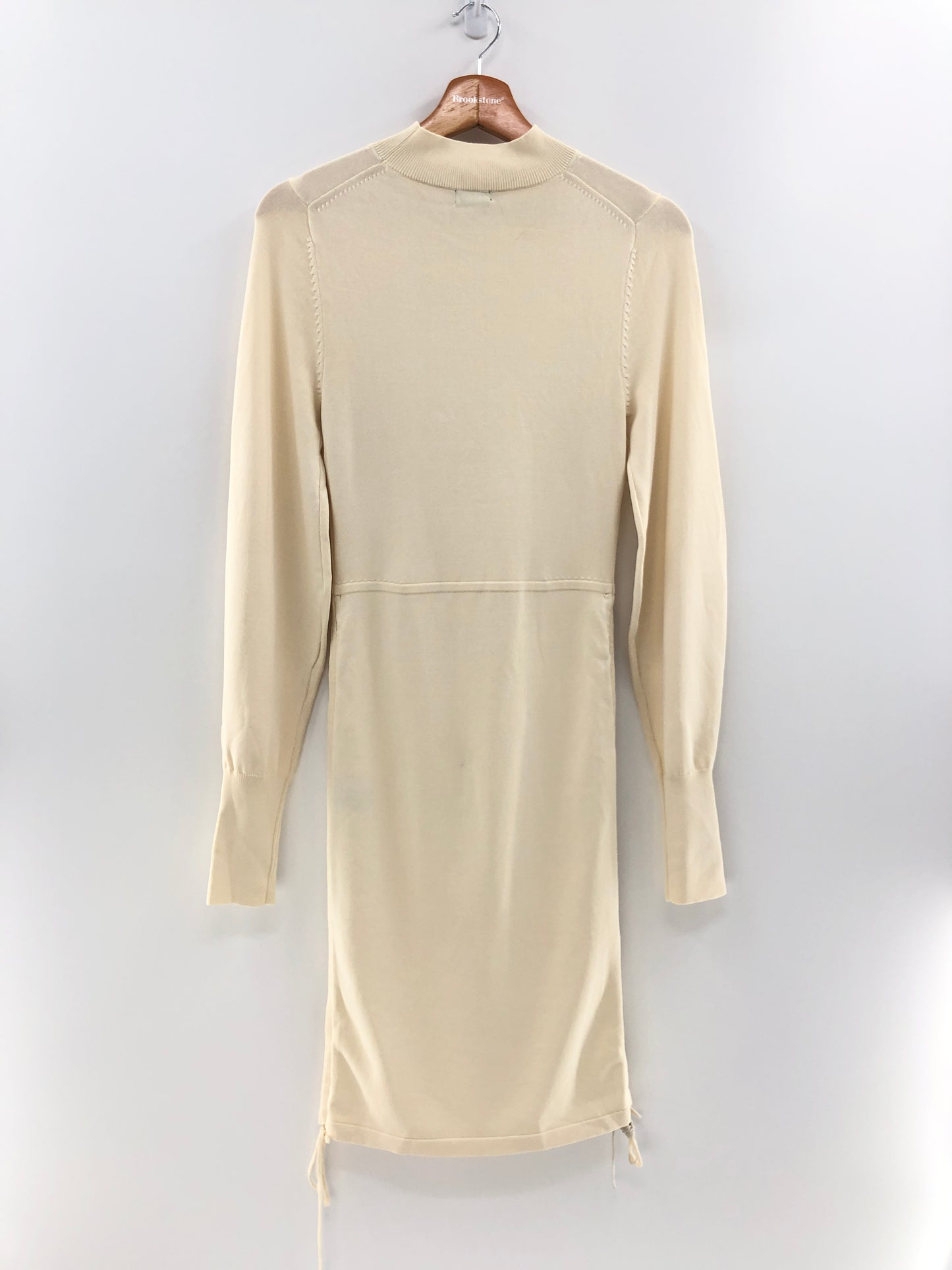 NBD Tanner Ruched Mini Dress in Ivory S