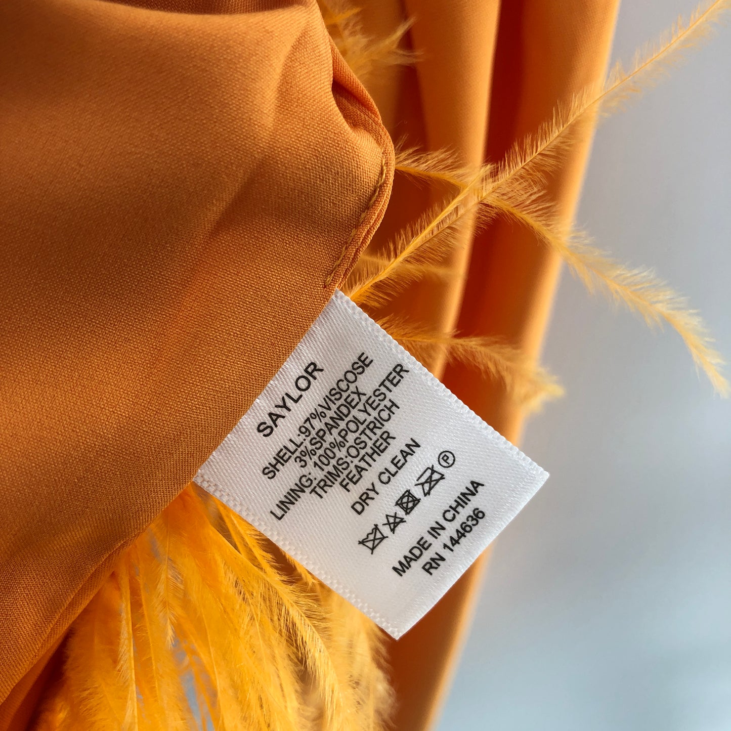 SAYLOR Audrie Dress in Marigold