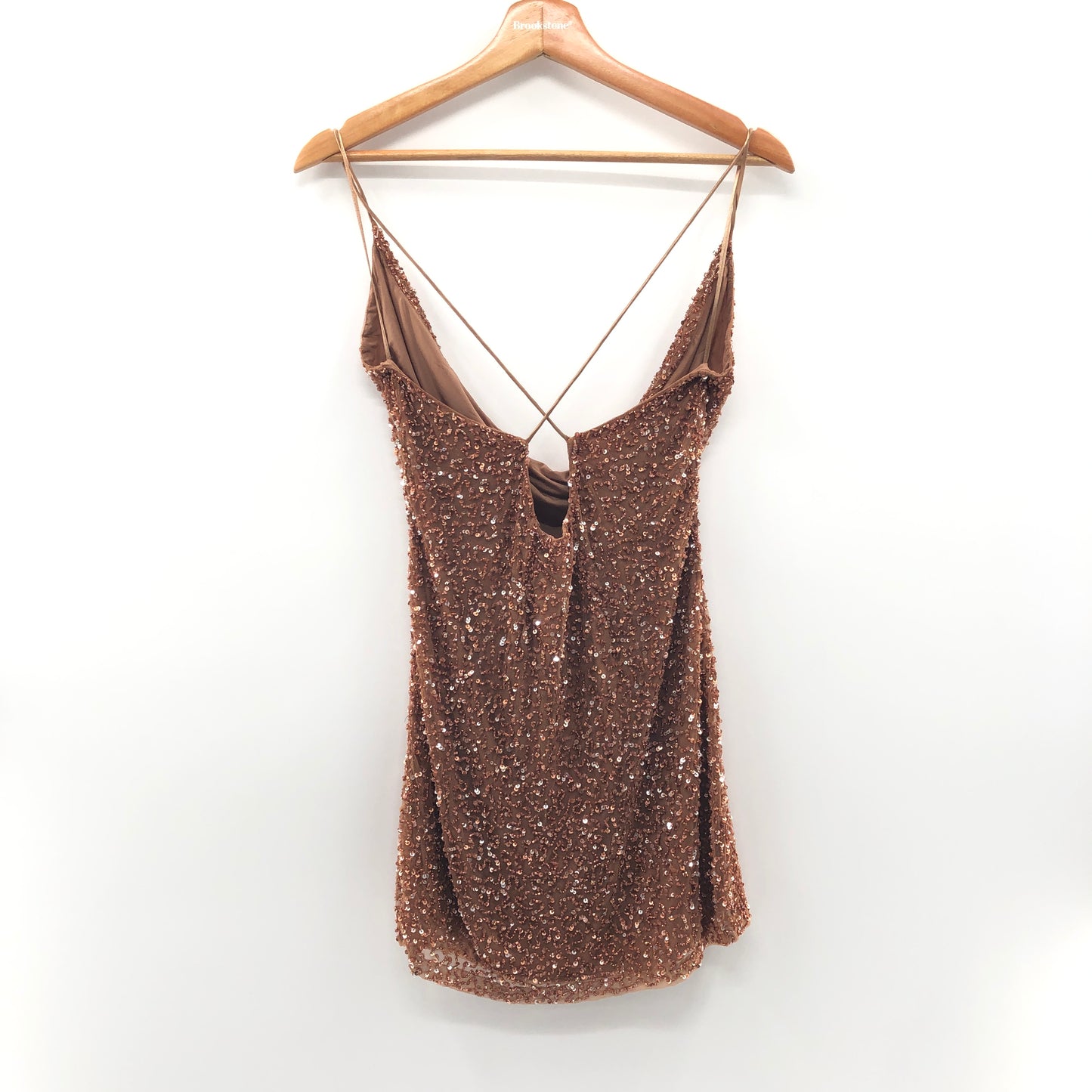 retrofete Mich Mini Dress in Bronze