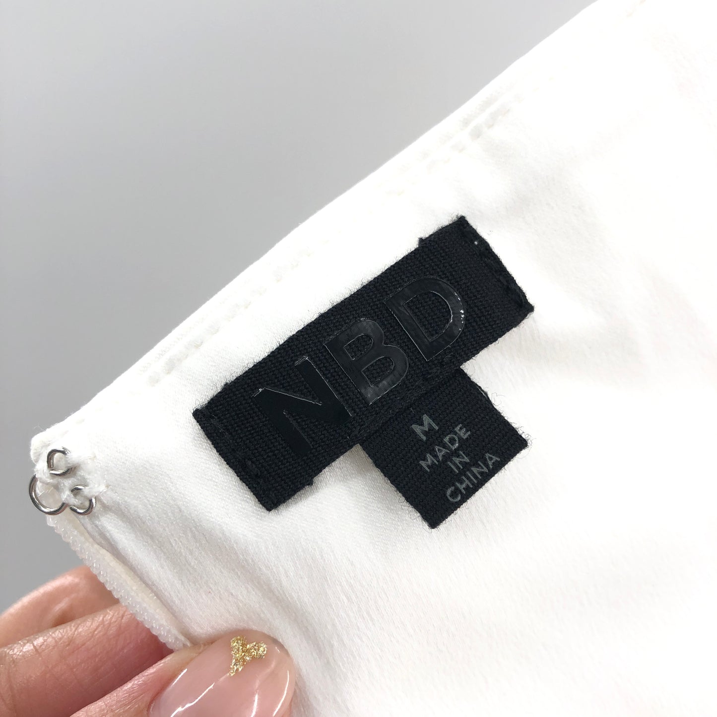 NBD Vanity Mini Dress in White M