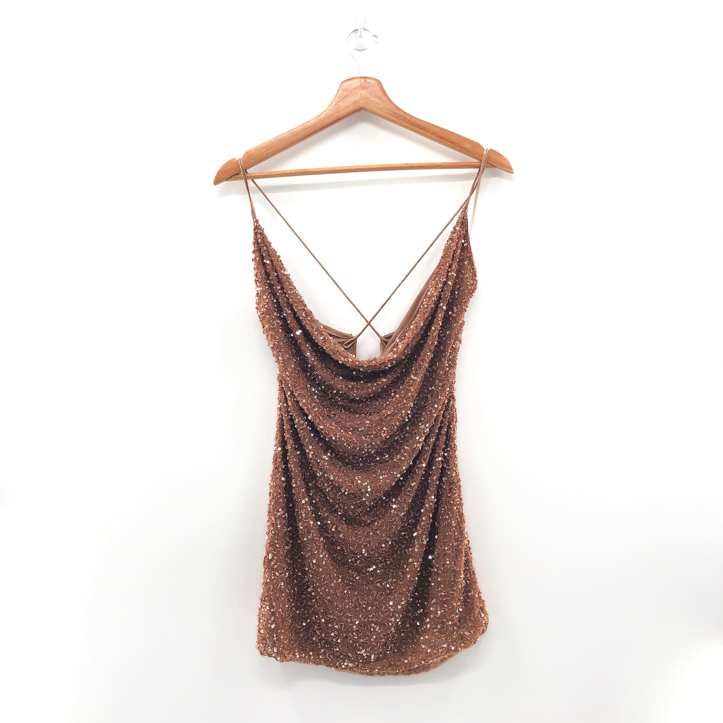 retrofete Mich Mini Dress in Bronze