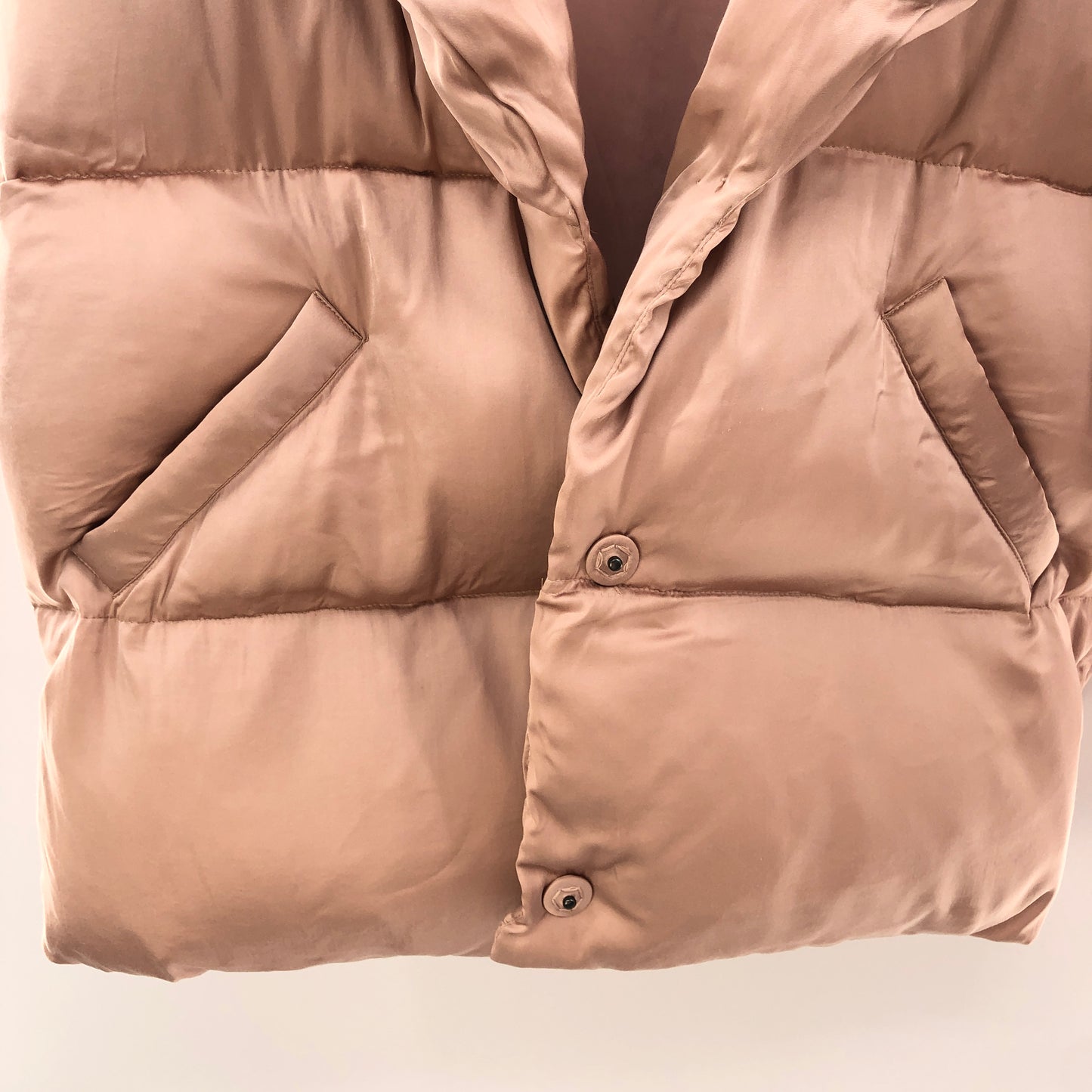 DUNDAS x REVOLVE Bride Audrey Puffer Jacket in Blush Upcycled / Repaired