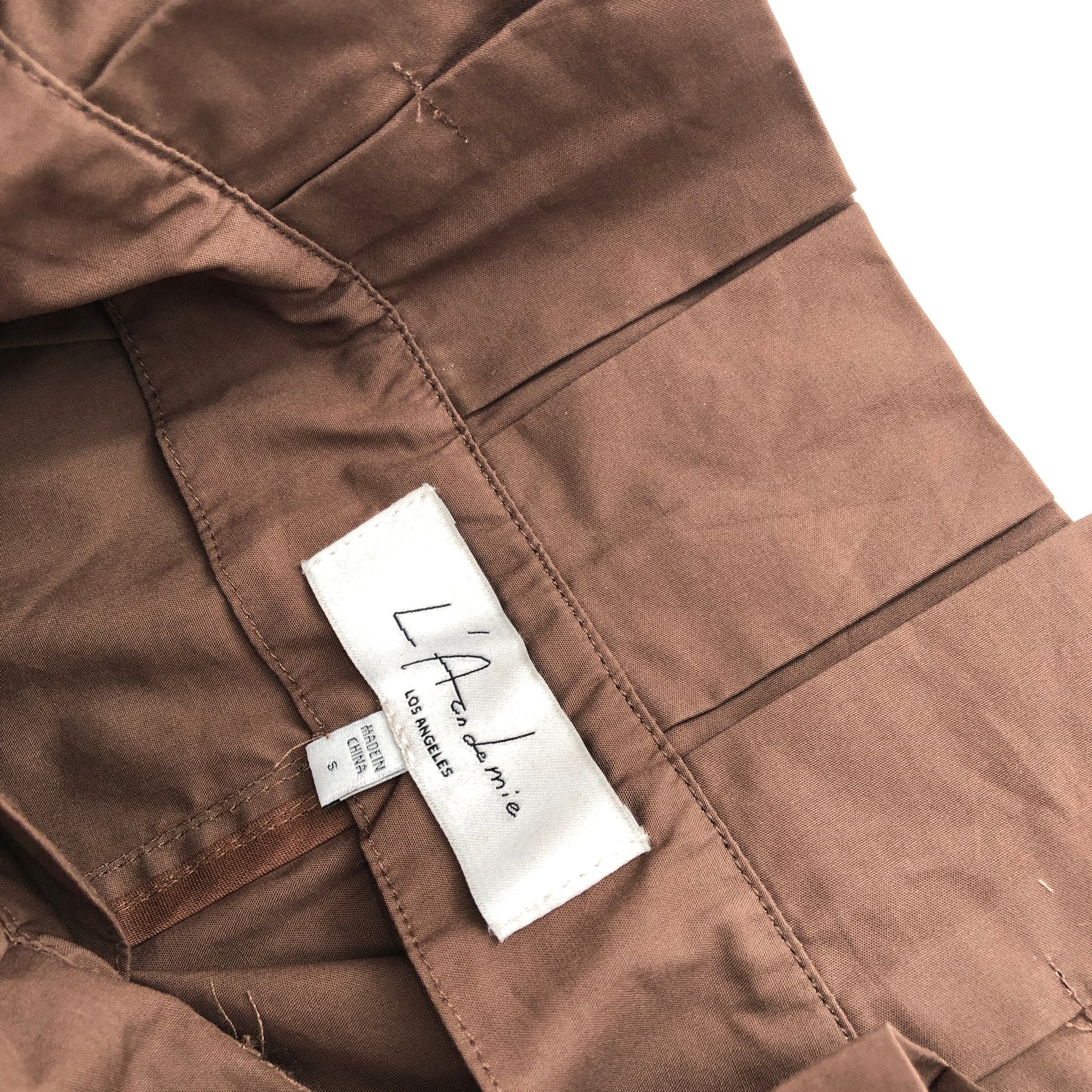 The Virgil Pant in Chocolate BrownL'Academie Wide Leg Small