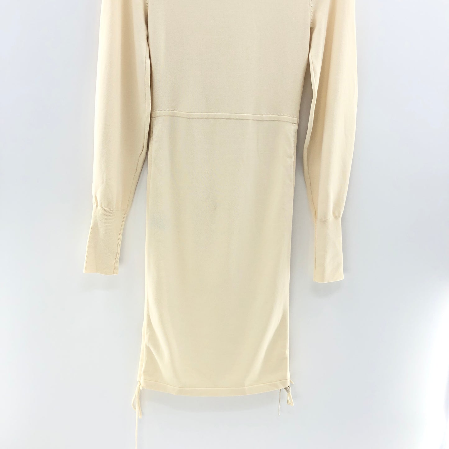 NBD Tanner Ruched Mini Dress in Ivory S