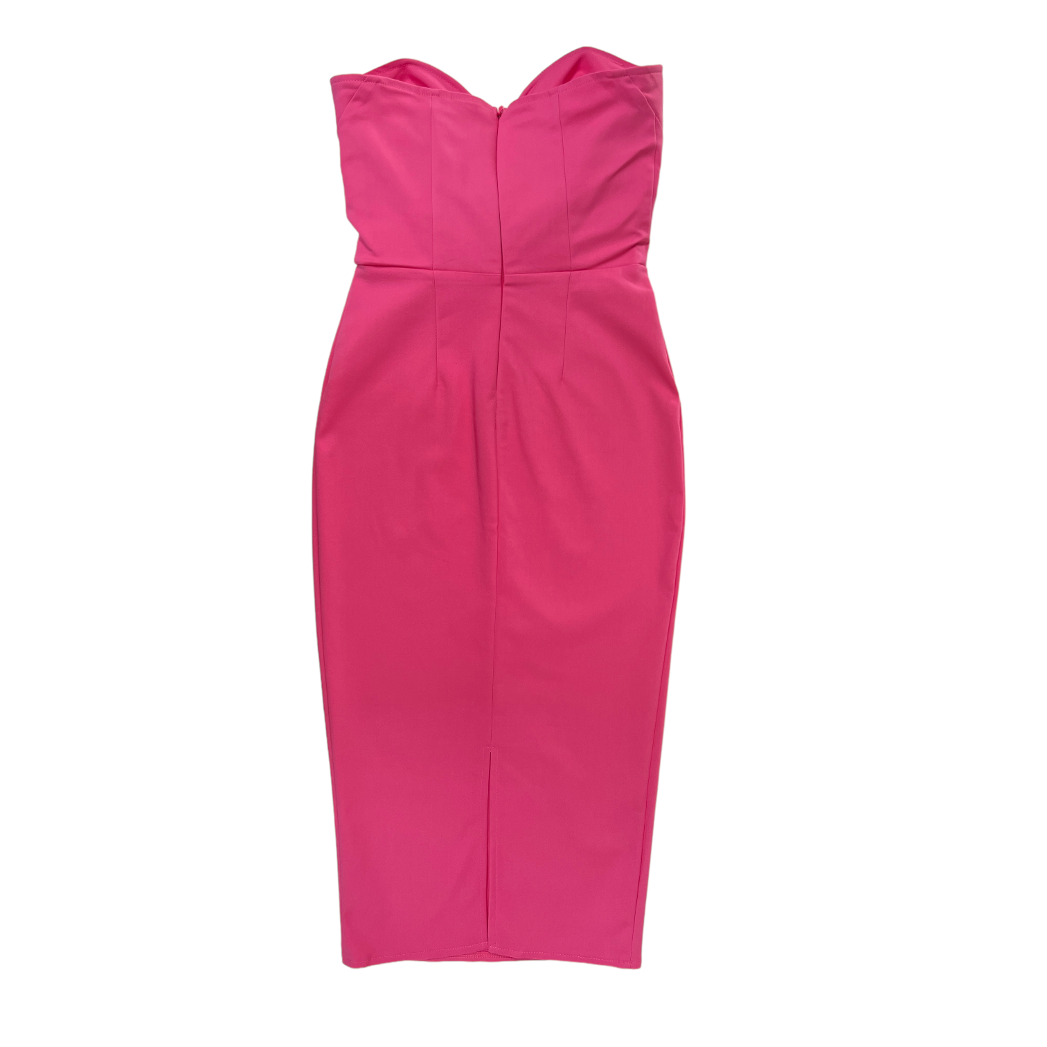 more to come sophia strapless midi dress MORE TO COME Sophia Strapless Midi Dress in Dusty Blue