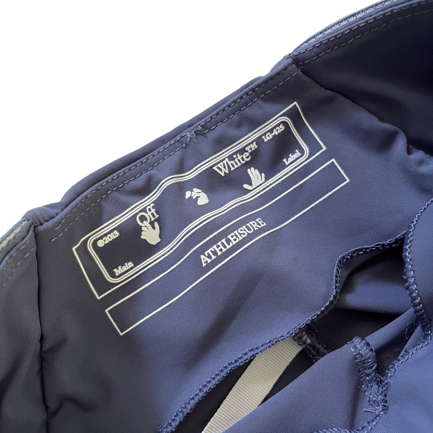 OFF-WHITE Athleisure Logo Band Short in Grey