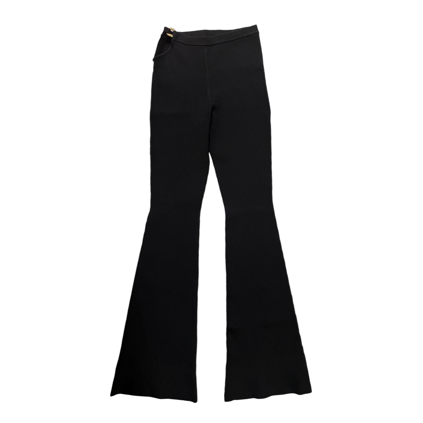 NICHOLAS Kari Double Rings Rib Knit Pant in Black