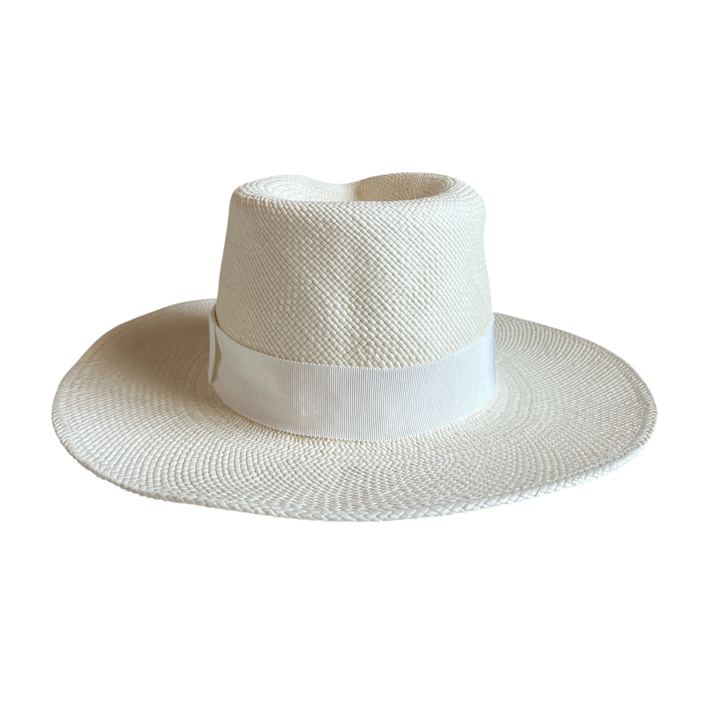 Ruslan Baginskiy Double Chain Strap Fedora Hat in White