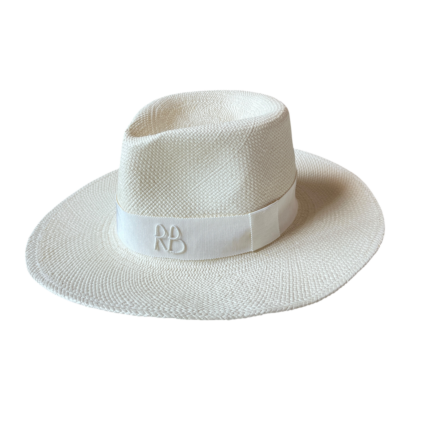 Ruslan Baginskiy Double Chain Strap Fedora Hat in White