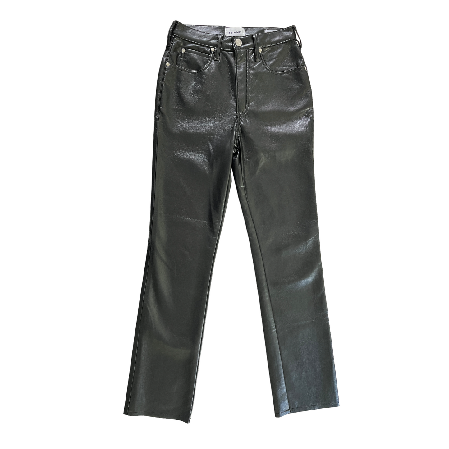 FRAME Le High Tight Straight in Noir