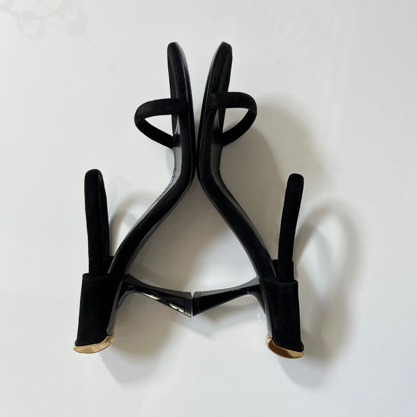 KHAITE Seigel Heel Sandal in Black