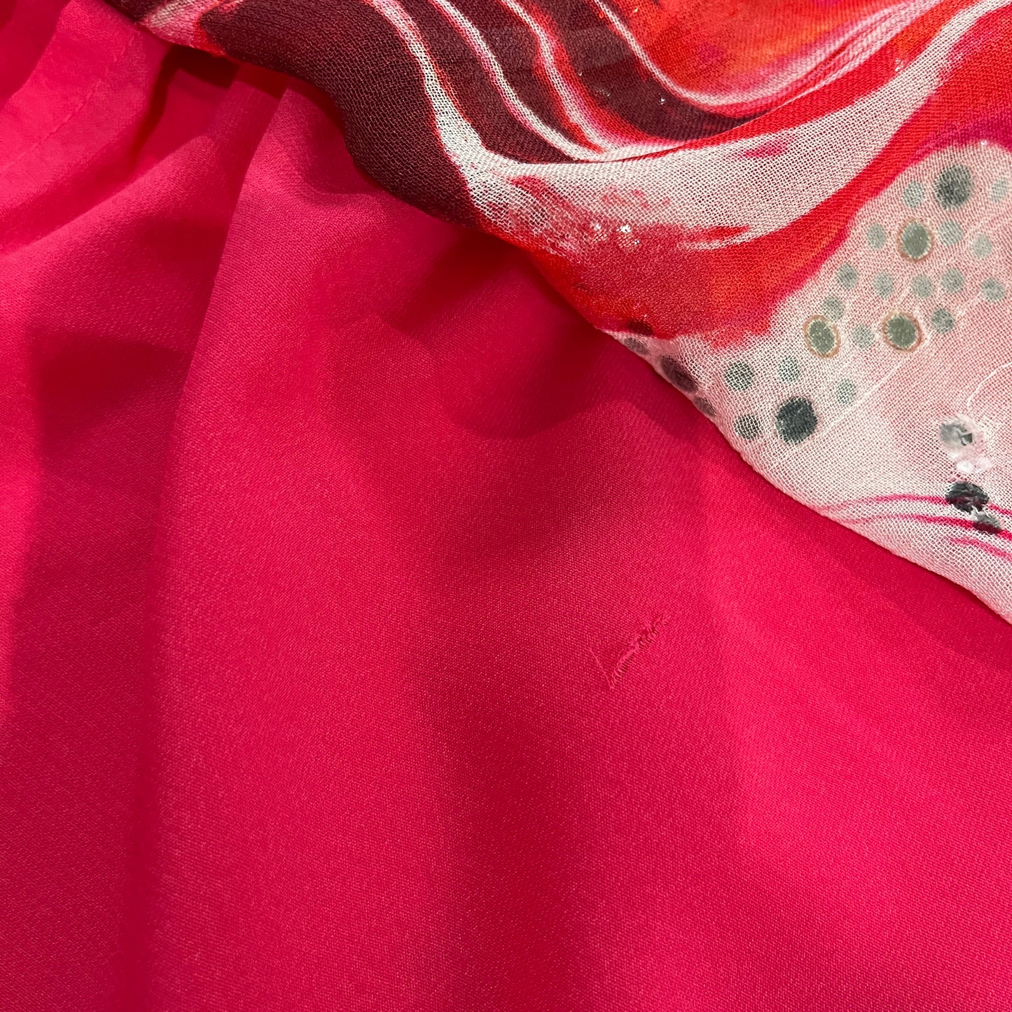 h:ours Dionne Mini Dress in Red Swirl Print