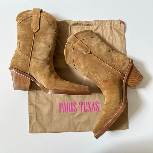 Paris Texas Dakota Ankle Boot Heel 60 in Caramel