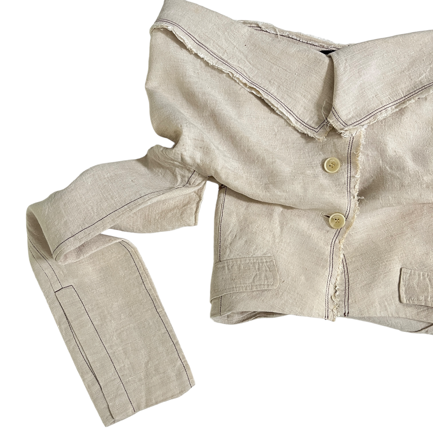 JACQUEMUS La Veste Camargue in Light Beige 6
