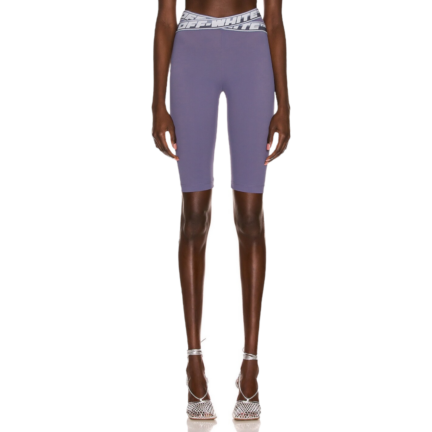 OFF-WHITE Athleisure Logo Band Short in Grey
