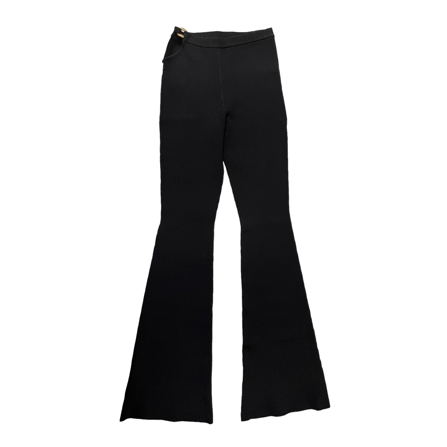NICHOLAS Kari Double Rings Rib Knit Pant in Black