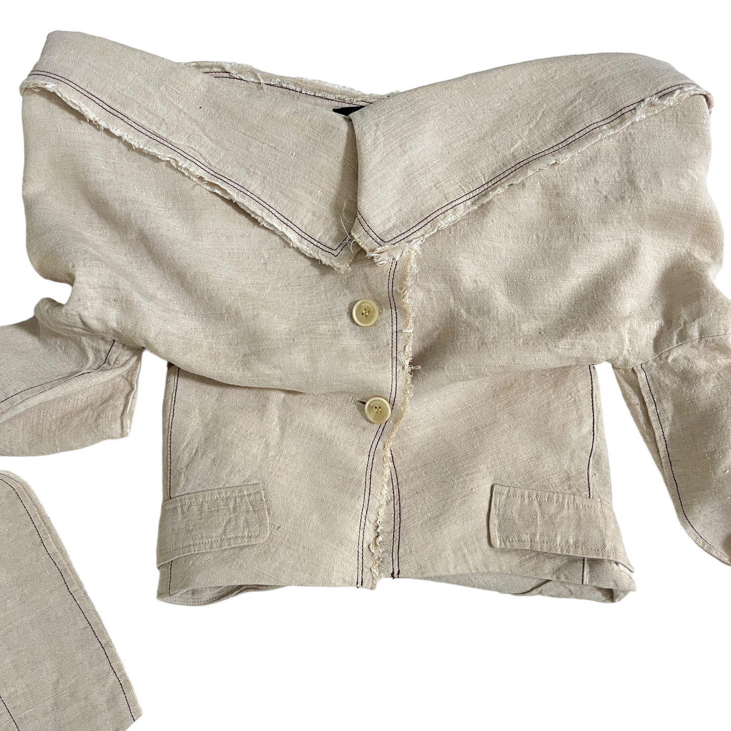 JACQUEMUS La Veste Camargue in Light Beige 6