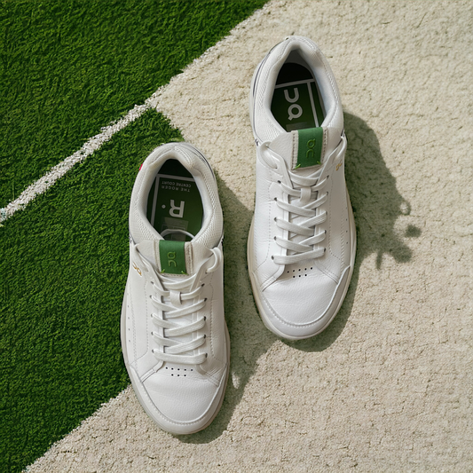 On Roger Centre Court Sneaker in White & Sage
