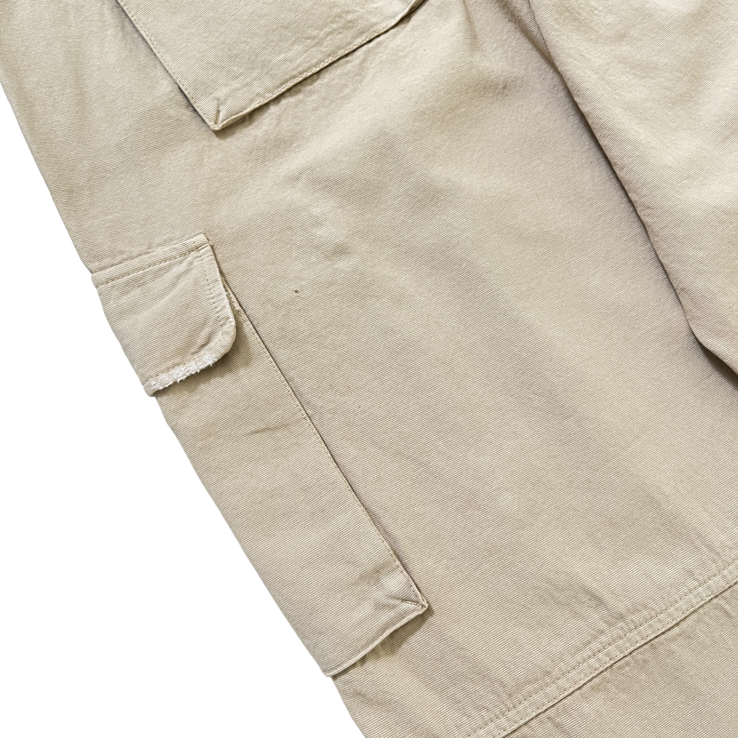 Coperni Canvas Wide Leg Cargo Pants in Beige