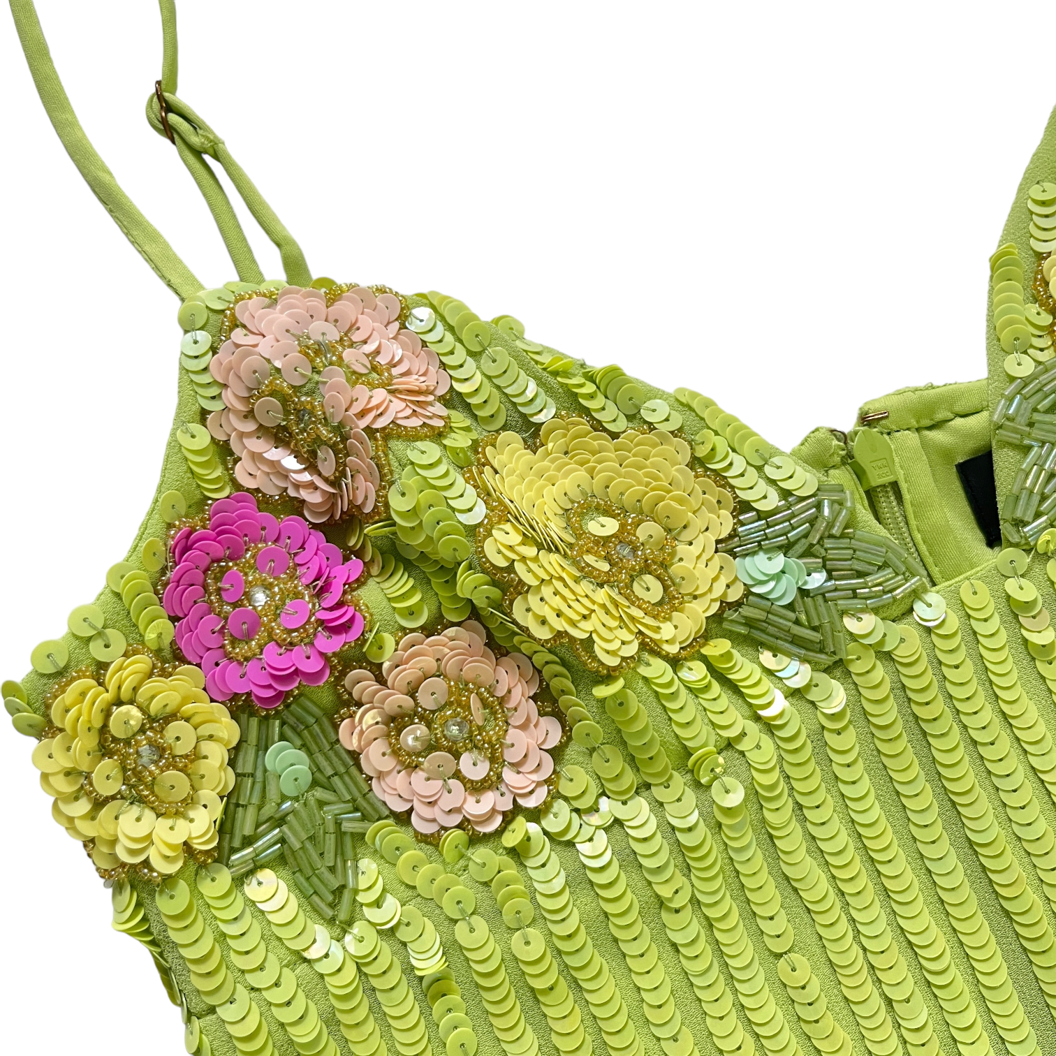MAJORELLE Cal Embellished Mini Dress in Lime Green Revaia MAJORELLE Cal Embellished Mini Dress in Lime Green Revaia