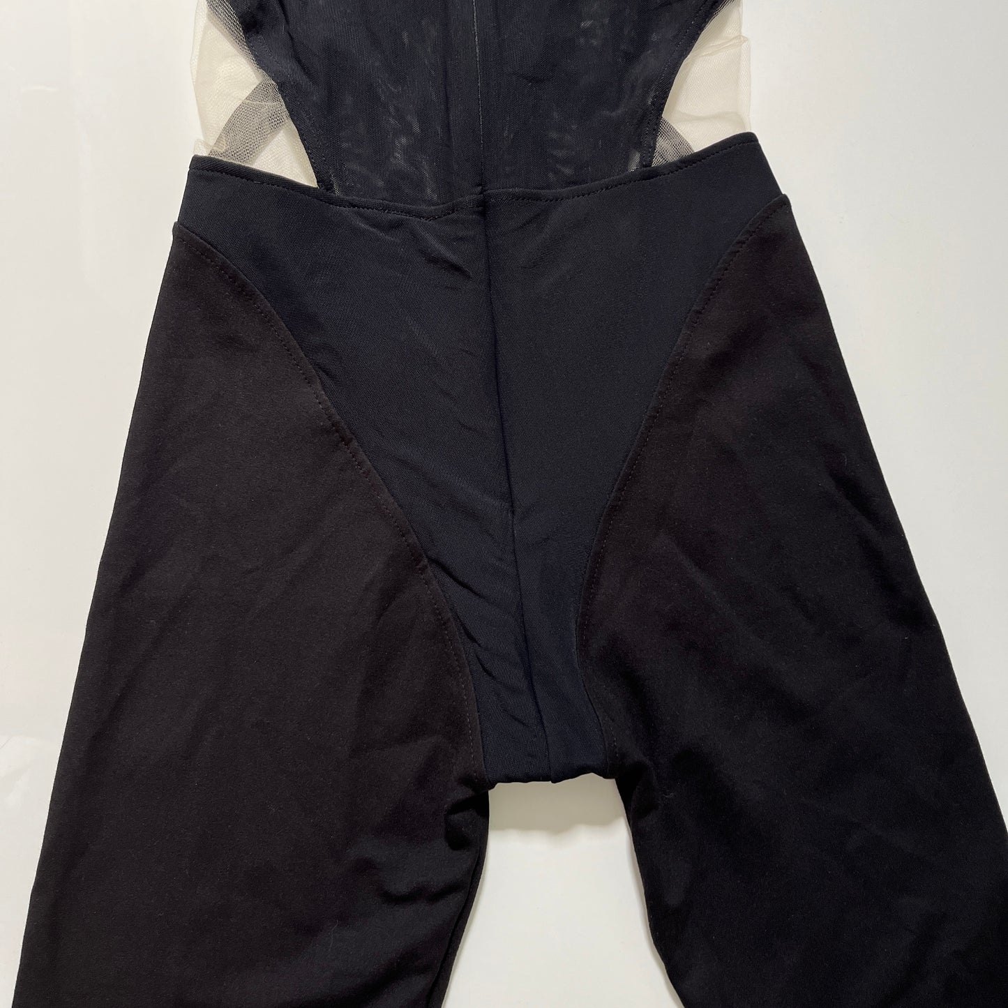David Koma Net Boning Over Layer Catsuit in Black